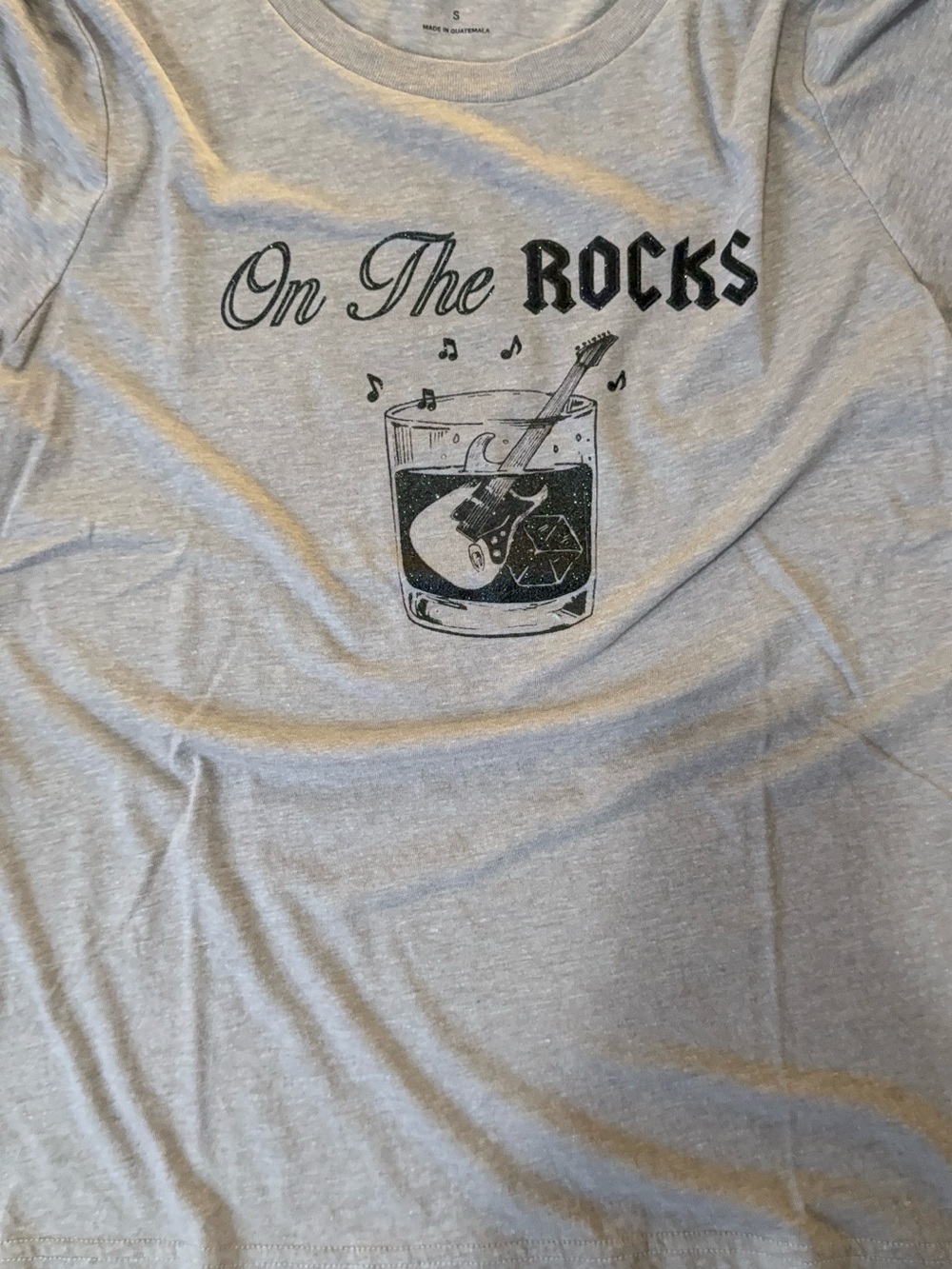 Lucky Brand Gray "On The Rocks" Short Sleeve Tee